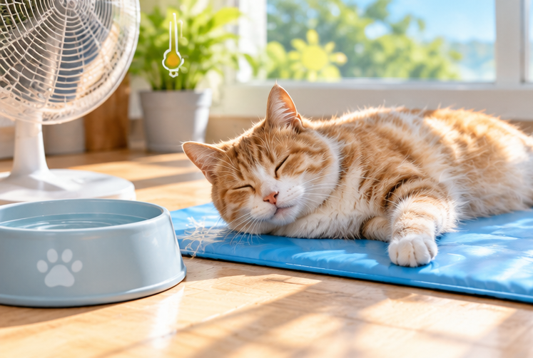 Golpe de calor en gatos: prevención, señales y qué hacer